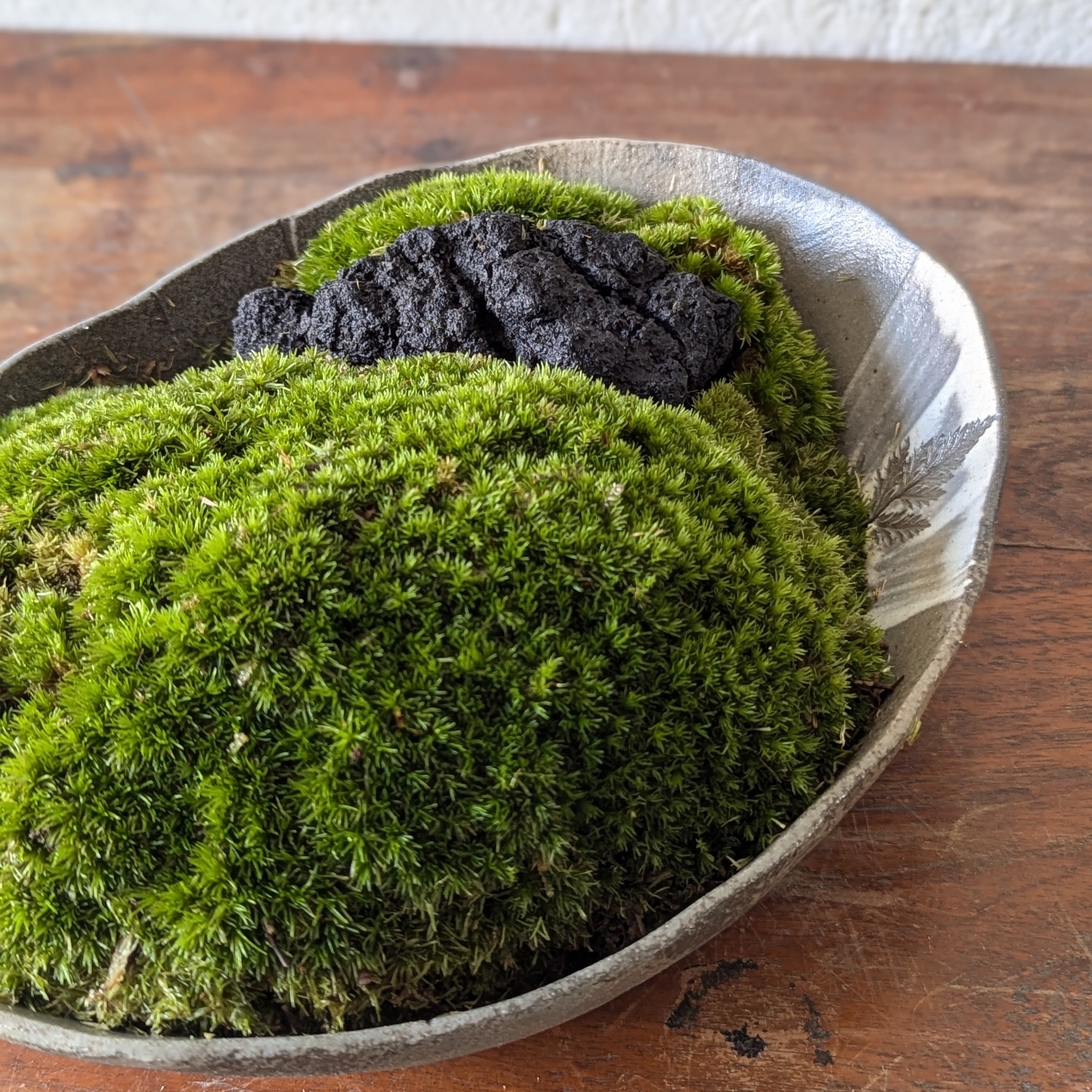 Japanese Moss Landscape – Handmade Ceramic Arrangement - Image 5