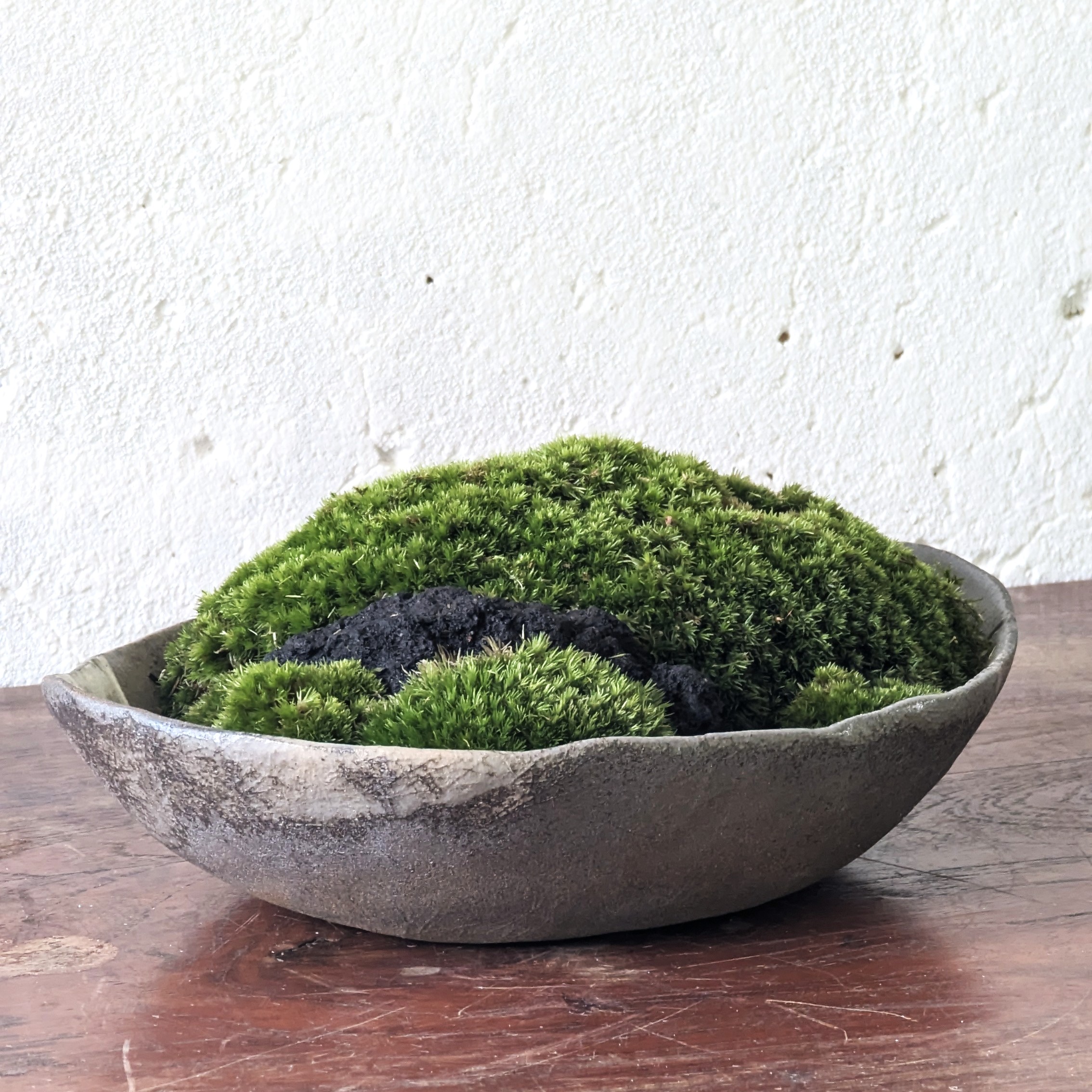 Japanese Moss Landscape – Handmade Ceramic Arrangement - Image 3