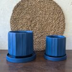 Blue ZIGGY Ceramic Pot